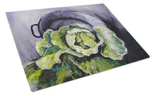 Load image into Gallery viewer, Home Grown In Plaquemines Parish Cabbage Glass Cutting Boards – Durable, Decorative Kitchen Art