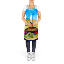 Load image into Gallery viewer, I Want Mine Dressed Hamburger Apron – Artist-Designed Kitchen, BBQ &amp; Craft Apron