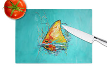 Load image into Gallery viewer, In The Marsh Red Fish Glass Cutting Boards – Durable, Decorative Kitchen Art