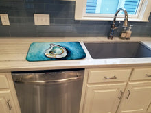 Load image into Gallery viewer, J Mac Oyster Dish Drying Mat – Absorbent, Artistic Kitchen Essentials