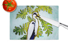 Load image into Gallery viewer, Jungle Fever Heron Glass Cutting Boards – Durable, Decorative Kitchen Art