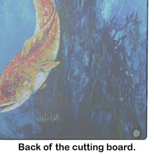 Load image into Gallery viewer, Katy Red Red Fish Glass Cutting Boards – Durable, Decorative Kitchen Art