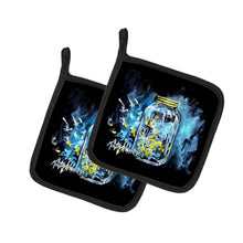 Load image into Gallery viewer, Lightning Bugs Pot Holders - Set of 2 Decorative Kitchen Helpers | Made in the USA