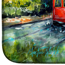 Load image into Gallery viewer, Little Red Street Car Dish Drying Mat – Absorbent, Artistic Kitchen Essentials