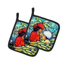 Load image into Gallery viewer, Market Day Pot Holders - Set of 2 Decorative Kitchen Helpers | Made in the USA