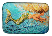 Load image into Gallery viewer, Mermaid After Your Heart Dish Drying Mat – Absorbent, Artistic Kitchen Essentials