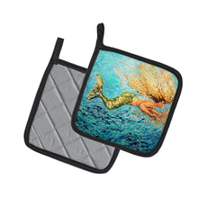 Load image into Gallery viewer, Mermaid After Your Heart Pot Holders - Set of 2 Decorative Kitchen Helpers | Made in the USA