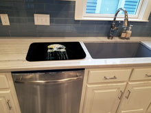 Load image into Gallery viewer, Mysterious Mask Dish Drying Mat – Absorbent, Artistic Kitchen Essentials