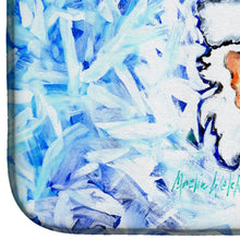 Load image into Gallery viewer, Novena Blue Santa Claus Dish Drying Mat – Absorbent, Artistic Kitchen Essentials