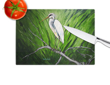 Load image into Gallery viewer, Heron On A Limb Glass Cutting Boards – Durable, Decorative Kitchen Art