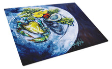 Load image into Gallery viewer, Oyster Plate Glass Cutting Boards – Durable, Decorative Kitchen Art