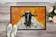 Load image into Gallery viewer, Peach Wool Sheep Doormat