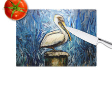 Load image into Gallery viewer, Pelican Blues Glass Cutting Boards – Durable, Decorative Kitchen Art