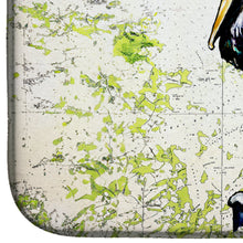 Load image into Gallery viewer, Pelican on Map Dish Drying Mat – Absorbent, Artistic Kitchen Essentials