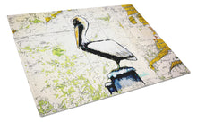 Load image into Gallery viewer, Pelican on Map Glass Cutting Boards – Durable, Decorative Kitchen Art