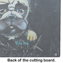 Load image into Gallery viewer, Pug It Out Glass Cutting Boards – Durable, Decorative Kitchen Art