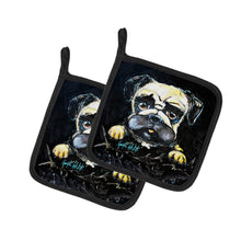 Load image into Gallery viewer, Pug It Out Pot Holders - Set of 2 Decorative Kitchen Helpers | Made in the USA