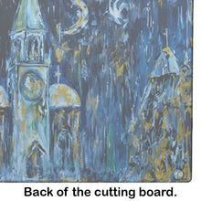 Load image into Gallery viewer, Raining Stars Glass Cutting Boards – Durable, Decorative Kitchen Art