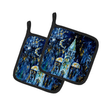 Load image into Gallery viewer, Raining Stars Pot Holders - Set of 2 Decorative Kitchen Helpers | Made in the USA