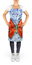 Load image into Gallery viewer, Red Glider Butterfly Apron – Artist-Designed Kitchen, BBQ &amp; Craft Apron