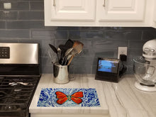 Load image into Gallery viewer, Red Glider Butterfly Glass Cutting Boards – Durable, Decorative Kitchen Art