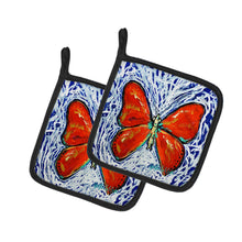 Load image into Gallery viewer, Red Glider Butterfly Pot Holders - Set of 2 Decorative Kitchen Helpers | Made in the USA