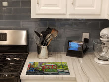 Load image into Gallery viewer, Saint Charles No. 922 Streetcar Again Glass Cutting Boards – Durable, Decorative Kitchen Art