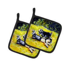 Load image into Gallery viewer, Scooter Pooter and Tooter Goats Pot Holders - Set of 2 Decorative Kitchen Helpers | Made in the USA