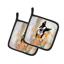 Load image into Gallery viewer, Boston Terrier Scout Pot Holders - Set of 2 Decorative Kitchen Helpers | Made in the USA