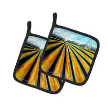 Load image into Gallery viewer, Silos Farm Land Pot Holders - Set of 2 Decorative Kitchen Helpers | Made in the USA