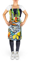 Load image into Gallery viewer, Sit A Spell Seafood Dinner Apron – Artist-Designed Kitchen, BBQ &amp; Craft Apron