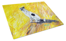 Load image into Gallery viewer, Sleeping In The Sunshine Dog Glass Cutting Boards – Durable, Decorative Kitchen Art