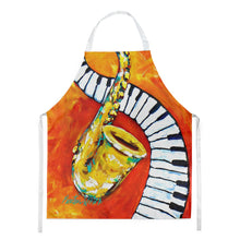Load image into Gallery viewer, Something Blues Saxaphone and Piano Apron – Artist-Designed Kitchen, BBQ &amp; Craft Apron