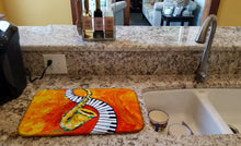 Load image into Gallery viewer, Something Blues Saxaphone and Piano Dish Drying Mat – Absorbent, Artistic Kitchen Essentials