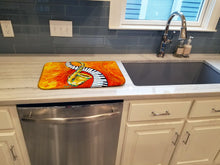 Load image into Gallery viewer, Something Blues Saxaphone and Piano Dish Drying Mat – Absorbent, Artistic Kitchen Essentials