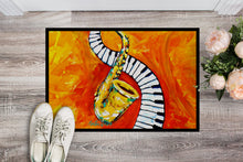 Load image into Gallery viewer, Something Blues Saxaphone and Piano Doormat-24x36 Indoor / Outdoor Rug | Made in USA