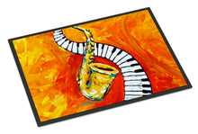 Load image into Gallery viewer, Something Blues Saxaphone and Piano Doormat-24x36 Indoor / Outdoor Rug | Made in USA