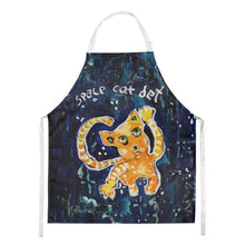 Load image into Gallery viewer, Space Cat Det Cat Apron – Artist-Designed Kitchen, BBQ &amp; Craft Apron