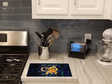 Load image into Gallery viewer, Space Cat Det Cat Glass Cutting Boards – Durable, Decorative Kitchen Art