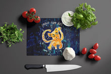 Load image into Gallery viewer, Space Cat Det Cat Glass Cutting Boards – Durable, Decorative Kitchen Art