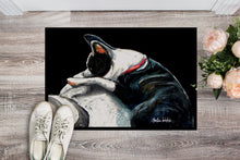 Load image into Gallery viewer, Boston Terrier Spot In The Sun Doormat-24x36 Indoor / Outdoor Rug | Made in USA