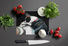 Load image into Gallery viewer, Boston Terrier Spot In The Sun Glass Cutting Boards – Durable, Decorative Kitchen Art