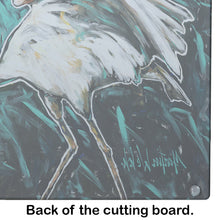 Load image into Gallery viewer, Heron Stretch Glass Cutting Boards – Durable, Decorative Kitchen Art