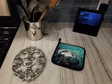 Load image into Gallery viewer, Heron Stretch Pot Holders - Set of 2 Decorative Kitchen Helpers | Made in the USA