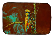 Load image into Gallery viewer, Stuck on Boo Grasshopper Dish Drying Mat – Absorbent, Artistic Kitchen Essentials