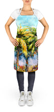 Load image into Gallery viewer, Summer Breezes Palm Tree Apron – Artist-Designed Kitchen, BBQ &amp; Craft Apron