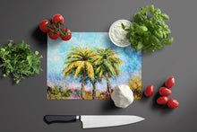 Load image into Gallery viewer, Summer Breezes Palm Tree Glass Cutting Boards – Durable, Decorative Kitchen Art