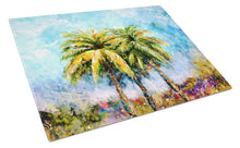 Load image into Gallery viewer, Summer Breezes Palm Tree Glass Cutting Boards – Durable, Decorative Kitchen Art