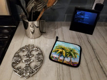 Load image into Gallery viewer, Summer Breezes Palm Tree Pot Holders - Set of 2 Decorative Kitchen Helpers | Made in the USA
