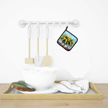 Load image into Gallery viewer, Summer Breezes Palm Tree Pot Holders - Set of 2 Decorative Kitchen Helpers | Made in the USA